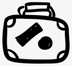 Baggage Hand Drawn Outline With Labels Comments - Baggage