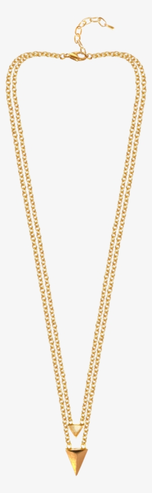 Taylor Chevron Double Arrow Bohemian Necklace - Chain