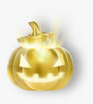 Rocket League Haunted Hallows - Golden Pumpkin Rocket League Png