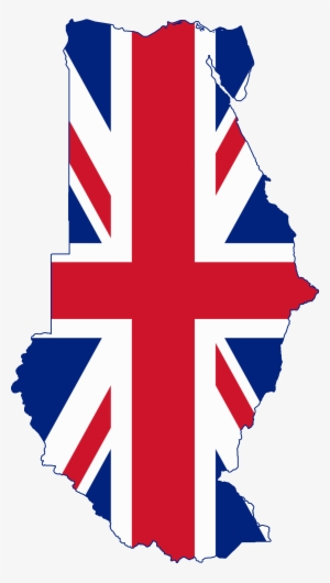 Flag Map Of Anglo Egyptian Sudan 1899 - Anglo Egyptian Sudan Flag
