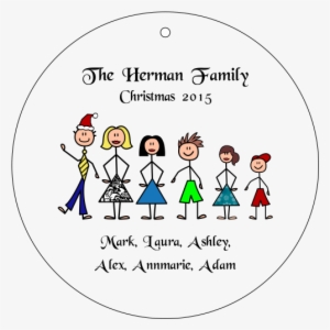 Stick Family Ornament - Little San Salvador Island