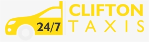 24/7 Clifton Taxis - Logo Taxi 24 7
