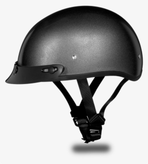 D - O - T - Daytona Skull Cap- Gun Metal Grey Metallic - Daytona Helmet D.o.t. Daytona Skull Cap- Gun Metal