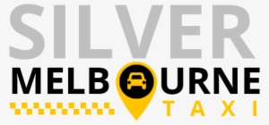Silver Melbourne Taxi Logo - Melbourne Skyline Vector
