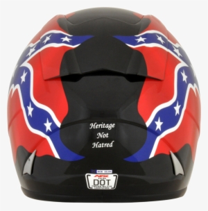 Afx Red Unisex Rebel Flag Motorcycle Full Face Riding - Motorcycle Helmet