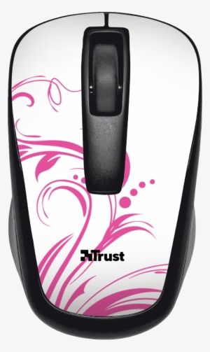 Qvy Wireless Micro Mouse - Qvy Wireless Micro Mouse - Pink Swirls