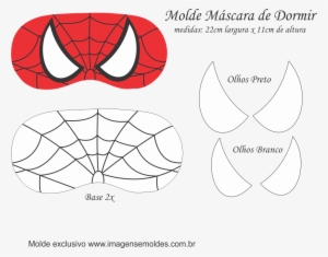 Molde Máscara De Dormir Homem Aranha - Party