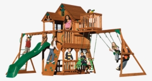 Skyfort All-cedar Play Set - Climbing Frames For Sale