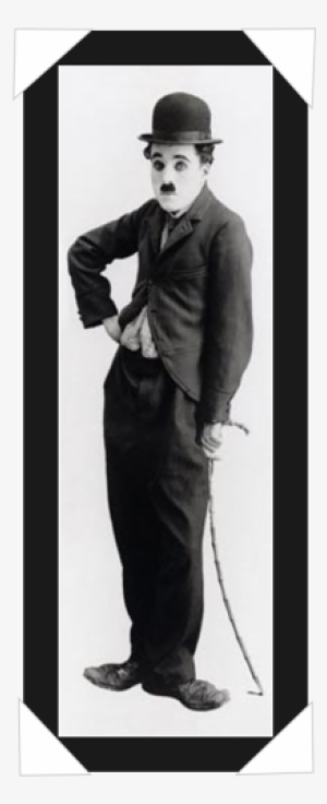 #613 - Charlie Chaplin Leaning On Cane