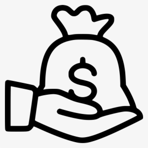 Hold Money Bag - Money Bag Icon Free Png