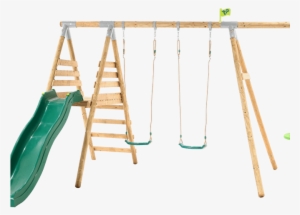 Tp Knightswood Edessa Wooden Swing Set & Slide - Swing
