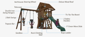 Circusdeluxe - Lifetime Monkey Bar Adventure Swing Set 90143