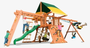 Woodplay Outback 5'-b Cedar Swing Set - Playground