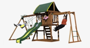 Backyard Discovery Aspen All Cedar Wood Playhouse