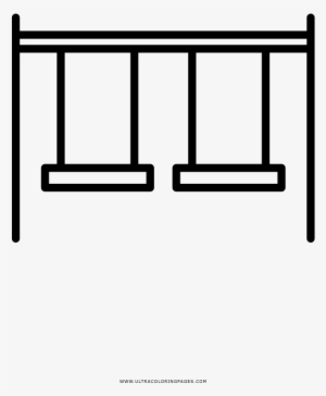 Swing Set Coloring Page - Icon