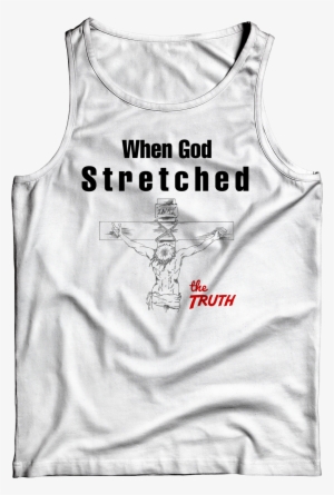 New When God Stretched The Truth White Tank Top - Champion Heritage Big C Oxford Logo Tanktop Men