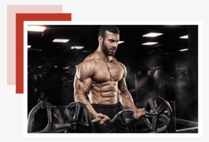 Muscular Man In Gym - New Pre Workout Supplement 2018