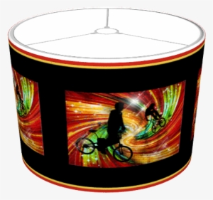 Bmxers In Red And Orange Grunge Swirls - Throw Blanket