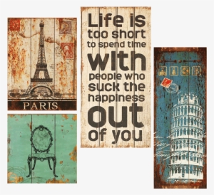 American Vintage Wood Board Painting Bar Ornament Clothing