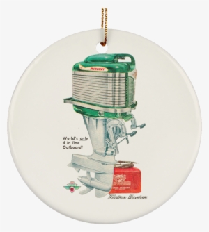 Vintage Mercury Outboard By Retro Boater Subornc Ceramic - Outboard Motor