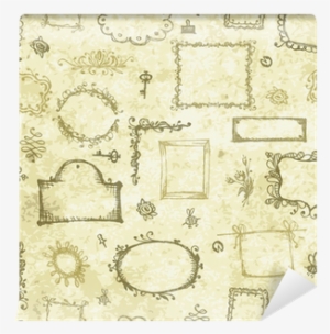 Seamless Grunge Pattern With Picture Frames For Your - Picture Frame