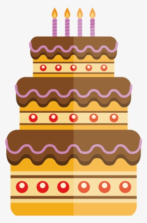 This Graphics Is Hand Painted Cartoon Flat Cake Decoration - Birthday