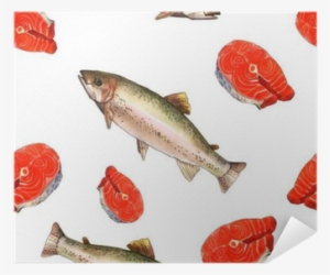 Sea Trout Fish - Watercolor Painting