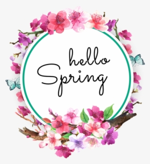 Watercolor Spring Flowers Wreaths, Watercolor, Flowers, - Watercolor Flowers Clipart