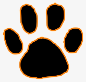 Print Frees That You Can Download To - Orange Paw Print Clip Art