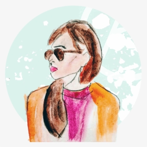 Fashion Week Hair Style - Watercolor Paint