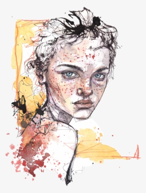 Report Abuse - Watercolor Portrait Sketch - 819x1085 PNG Download - PNGkit