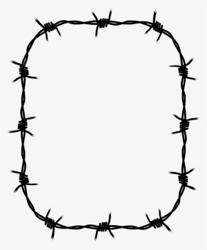 Barbed Wire Frame Png Png Royalty Free Download - Barbed Wire Frame Png