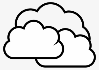 Drawn Cloud Png Cartoon - Cloudy Clipart Black And White