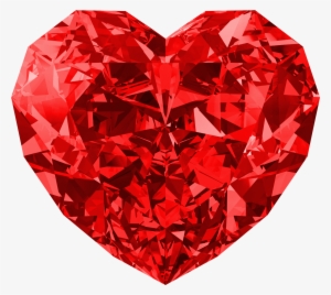 Red Heart Diamond Png Image - Red Diamond Heart