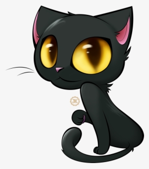 Black And White Cat Head Drawing Wallpaper - Black Cute Cat Cartoon