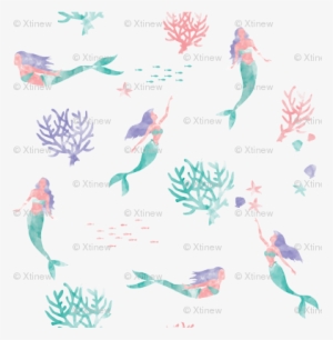 Watercolor Mermaids - Watercolor Mermaid