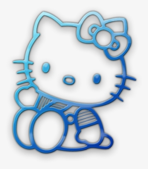 Free Icons Png - Hello Kitty In Blue