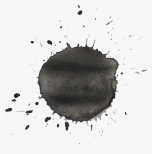 Watercolor Splashes Png Download - Black Watercolor Splash Png