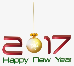 2017 Happy New Year Transparent Png Clip Art Image