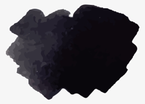 Black Watercolor Png Clipart Black And White Stock - Black Watercolor Png