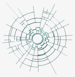 Drawing Glass Visual Arts Bullet - Transparent Phone Screen Crack