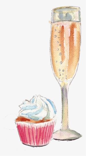 Jpg Royalty Free Download Party Snapchat Filter Grad - Prosecco Watercolor