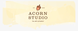 Cropped Acorn Watercolor Header 02 - Poster