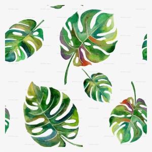 Tropical Leaf Watercolor Png Jpg - Watercolor Palm