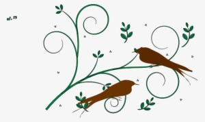 Floral Design With Birds Svg Clip Arts 600 X 356 Px