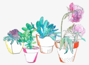 Report Abuse - Aesthetic Watercolor Flowers Png
