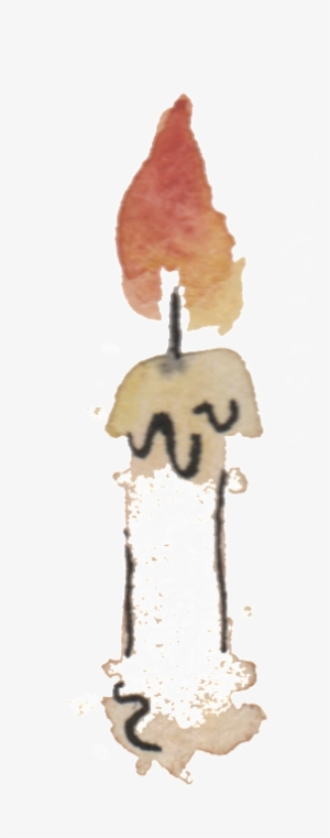 This Graphics Is Candle Watercolor Hand Painted Transparent - Watercolor Painting