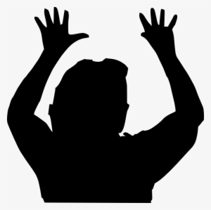 Pray Silhouette At Getdrawings - Raising Hands