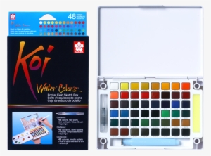 Koi Water Colors Pocket Field Sketch Box - Sakura Koi Watercolor 48