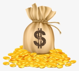 Cartoon Creative Purse Transparent Decorative - Sack Of Gold Png